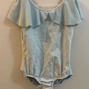 Sky Blue Kids Dance Leotard and Classic Blank Short Sleeve Leotard